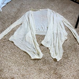 Ivory sheer cardigan